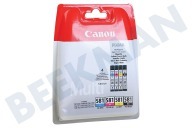 Canon CANBC581MP  2103C004 Canon CLI-581 Multipack adecuado para entre otros Pixma TR7550, TS6150