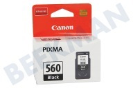 Canon CANBPG560B  Cartucho de tinta adecuado para entre otros TS5350, TS5351, TS5352, TS5353 Pixma 560 Negro adecuado para entre otros TS5350, TS5351, TS5352, TS5353