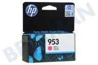 HP Hewlett-Packard 2621285 Impresora HP F6U13AE HP 953 Magenta adecuado para entre otros Officejet Pro 8210, 8218, 8710