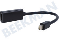 Gembird  Cable adaptador Mini DisplayPort a HDMI de 15 cm adecuado para entre otros 15 cm, negro