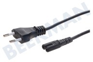 Universeel  Mains C7 cable, 230V, 5 Amp, 2x0.75mm2, 5,0 Meter adecuado para entre otros 5.0 Medidor 2x0.75mm2