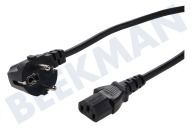 Easyfiks  Cable de red C13, 230 V, 10 Amp, 3x0.75mm2, 5,0 Meter adecuado para entre otros 5.0 Medidor 3x0.75mm2