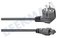 Easyfiks  Cable de alimentación C5, 230V, 10 amperios, 3x0.75mm2, 2.5Meter adecuado para entre otros 2,5 metros, 3x0.75mm2
