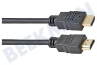 Easyfiks  Cable HDMI 1.4 de alta velocidad + Ethernet, de 2,5 metros, Dorado adecuado para entre otros 2.5 Medidor de alta velocidad con Ethernet, Dorado