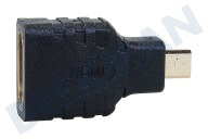 Universeel  Adaptador, HDMI A Hembra - Micro HDMI D Macho adecuado para entre otros Enchufe reductor