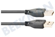 Easyfiks  Cable de conexión USB 2.0 A macho - USB 2.0 A macho, de 1,5 metros adecuado para entre otros 1.5 metros
