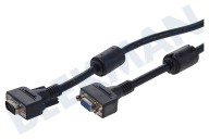 Universeel  Cable VGA macho - hembra, 5,0 metros, 1680x1050 HD, 15P adecuado para entre otros 5.0 Meter, HD 1680x1050, 15 Polig