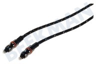 Masterfiks BMM383  Cable óptico Toslink Male - Toslink macho, 5,0 metros adecuado para entre otros 5.0 Medidor, Blindado, chapado en oro de algodón Capa