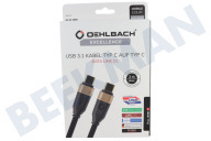 Oehlbach D1C33201  33201 Cable Excellence USB-C 3.1 de 2 metros adecuado para entre otros USB-C 3.1, 2 metros