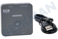 Marmitek  25008415 Conecte el interruptor 720 HDMI 8K adecuado para entre otros 8K 60Hz, 4K 120Hz HDMI 2.1 - 2 entradas / 1 salida