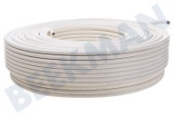 Hirschmann 298799801 KOKA 9 Eca/100 White  Cable coaxial adecuado para entre otros KOKA 9 Eca, 4G prueba, adecuada Ziggo Blanco 100 metros adecuado para entre otros KOKA 9 Eca, 4G prueba, adecuada Ziggo