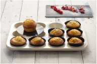 NoStik 1 DDD 690  Juego de 12 moldes para muffins adecuado para entre otros Diámetro 5cm