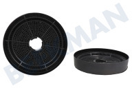 AEG 9029866069 Campana extractora Filtro adecuado para entre otros MCFB52, DVE5971HB, ZFV819K Carbono, 2 piezas, larga vida útil adecuado para entre otros MCFB52, DVE5971HB, ZFV819K