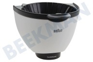 Braun BR67051392  Contenedor del filtro adecuado para entre otros 3104 KF510 KF550 Blanco adecuado para entre otros 3104 KF510 KF550