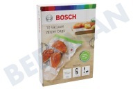 Bosch 17004303 MSZV0FB3 Brazo batidor Bolsas de vacío Juego de 10, 3,8 litros adecuado para entre otros Batidora De Vacío Bosch