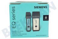 Siemens 312358, 00312358 Cafetera automática TZ800Z3 Cartucho de limpieza y descalcificación para EQ900 adecuado para entre otros todos los Siemens EQ900 plus