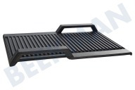 576158, 00576158 Plancha grill adecuado para entre otros EH659FN17, PKM801DP1 Para FlexInduction, acanalado