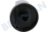 Bosch 423553, 00423553  Botón adecuado para entre otros ER627501, ET512502 Pomo de gas acero inoxidable/negro adecuado para entre otros ER627501, ET512502