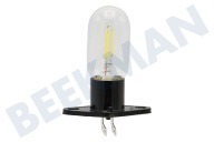Bosch 10011653  Lámpara adecuado para entre otros microondas EM 211100 25 vatios con placa de montaje adecuado para entre otros microondas EM 211100