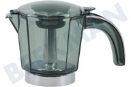 DeLonghi 7313285599 Cafetera automática Jarra de café adecuado para entre otros EMKP63B jarra, 6 tazas adecuado para entre otros EMKP63B
