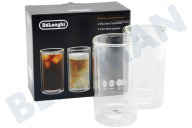 DeLonghi AS00004179 Cafetera automática DLSC325 Vasos de cerveza fría de doble pared adecuado para entre otros 300ml