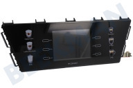 DeLonghi 7313263861  Panel de control con impresión adecuado para entre otros PrimaDonna Class Evo ECAM550.65 vatios, ECAM550.65.SB