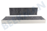 Beko C00879512 165265001 Placa Filtro adecuado para entre otros HIXI64700UP, MHX741710N Placa Filtro de carbón, 2 piezas adecuado para entre otros HIXI64700UP, MHX741710N