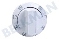 Beko 250315005 Horno-Microondas Botón adecuado para entre otros CSM62010DW Perilla de ajuste, blanca adecuado para entre otros CSM62010DW
