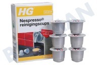 HG 678000100 Cafetera automática Tazas de limpieza HG Nespresso adecuado para entre otros Máquinas de nespresso