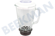 Tefal  XF424000 Vaso de la licuadora de vidrio adecuado para entre otros Blendforce BL439D31, BL420838, BL44E831, BL438831