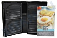 Tefal  XA800112 Colección de bocadillos de platos para sándwich adecuado para entre otros SW852, SW853, SW854, SW857