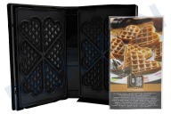 Tefal  XA800612 Colección Snack Waffles en forma de corazón adecuado para entre otros SW852, SW853, SW854, SW857