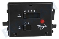 Whirlpool 481945299412 Campana extractora Panel de control adecuado para entre otros AKB086 Imprimir + panel de control adecuado para entre otros AKB086