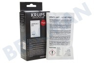Krups F054001B Espresso Desincrustante adecuado para entre otros Café expreso Polvo descalcificador + tira PH adecuado para entre otros Café expreso
