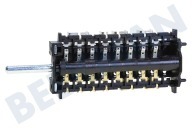 Smeg 811730383 Interruptor adecuado para entre otros TR4110, BU93BL, TRA93  Interruptor del horno, izquierda adecuado para entre otros TR4110, BU93BL, TRA93