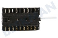 Smeg 811730195 Cocina Interruptor adecuado para entre otros CS19NL Horno 15 contactos adecuado para entre otros CS19NL