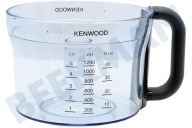 Kenwood KW715905  Jarra depósito adecuado para entre otros AT647 Con la manija, plata adecuado para entre otros AT647