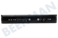 Inventum 40601000036  Panel de control adecuado para entre otros AKV6000RVS01 Mandos, negro adecuado para entre otros AKV6000RVS01