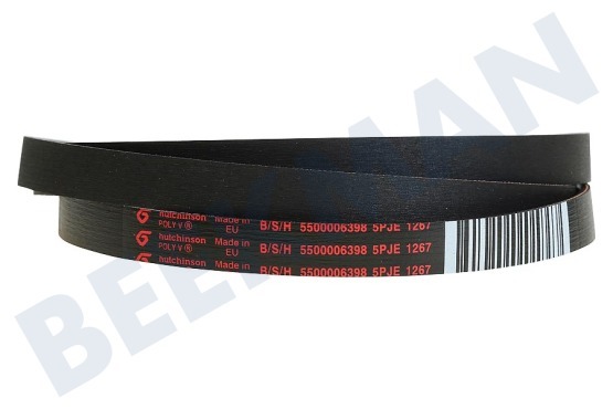 Siemens Lavadora 369482, 00369482 Correa poly-V 5PJE 1267 TEM