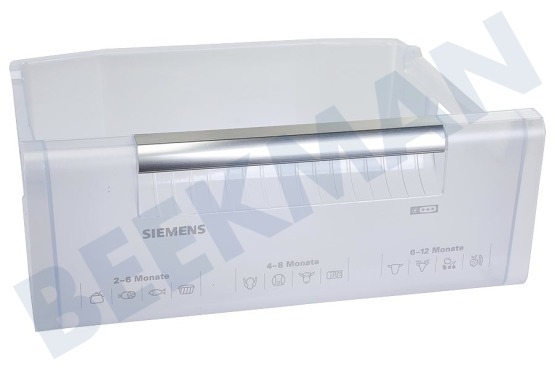 Siemens Refrigerador 448683, 00448683 Cajón congelador Transparente con asa