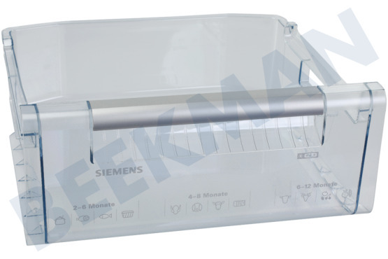 Siemens Refrigerador 740821, 00740821 Cajón congelador Transparente