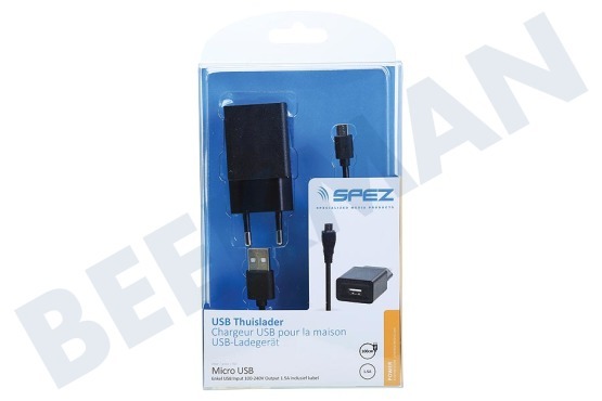 Irex  Cargador Micro USB, 1,5 A, 100 cm
