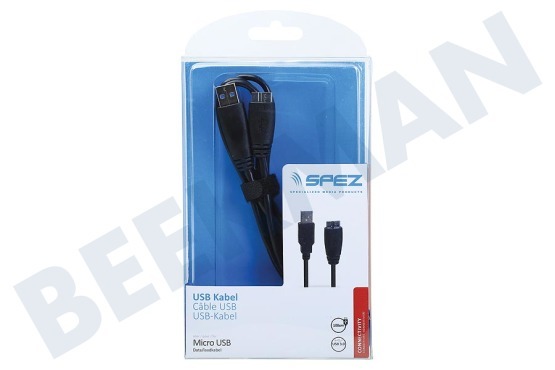 Spez  Cable Micro USB 3.0 100cm Negro