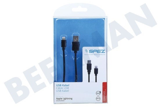 Spez  Cable USB Apple Lightning 100cm negro