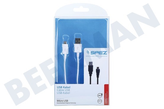 Spez  Cable USB Micro USB 100cm Blanco