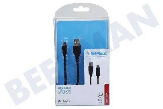 Spez  Cable USB tipo A a tipo C 180 cm negro
