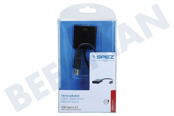 Spez  Cable adaptador USB A 3.0 macho a HDMI hembra 15 cm