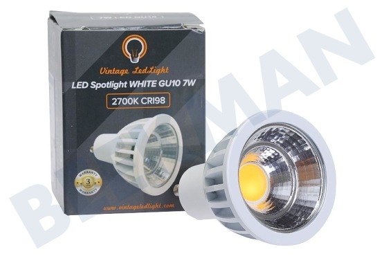 Vintage LedLight  Foco LED GU10 Blanco 7 Watt, 2700K