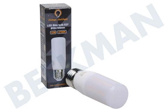 Vintage LedLight  Bombilla LED delgada E27 12 W, 220-240 V, 2700 K regulable