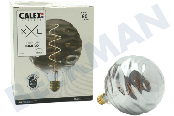 Calex  2101002100 Lámpara LED Bilbao Titanio 4 Watt, 2100K Regulable